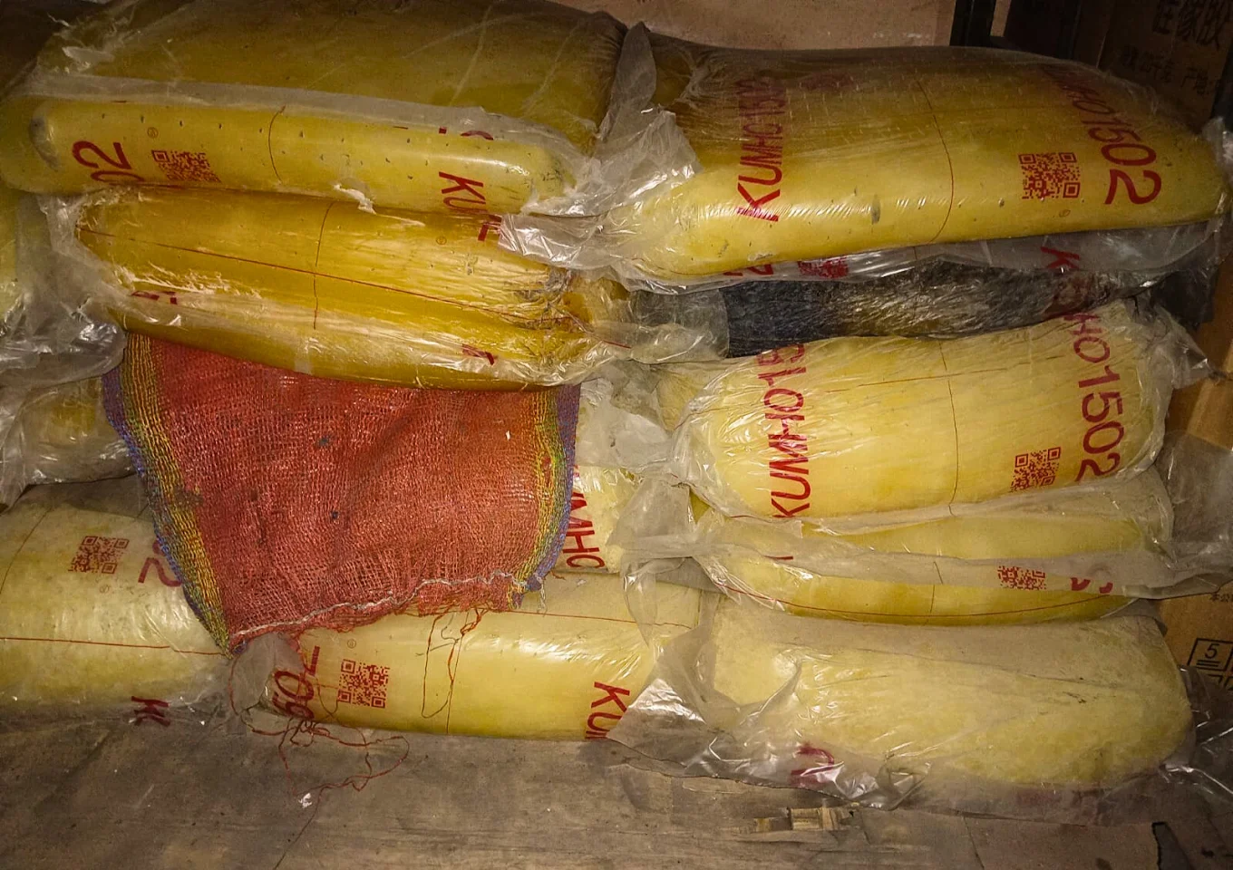 SBR 1502 rubber bales in warehouse stock at RKS Polytech LLP