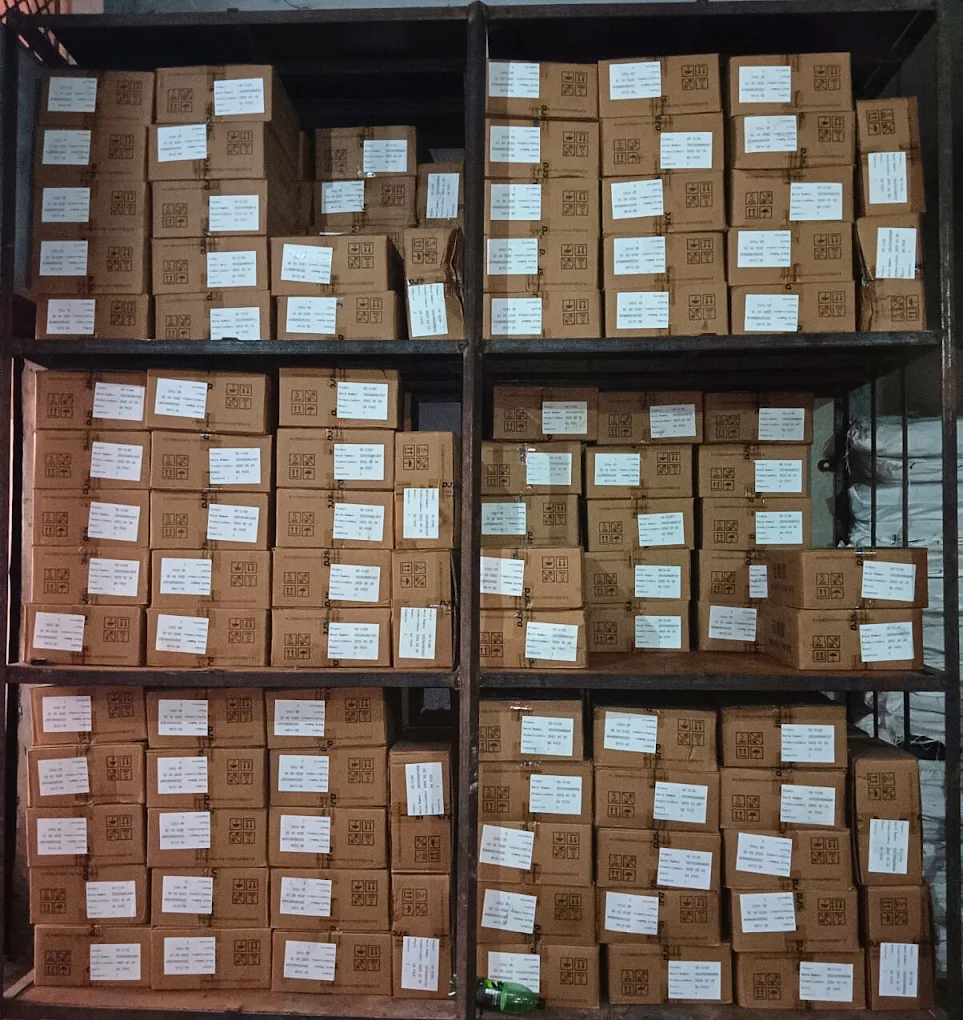 Cartons of Mercure MBT accelerator stocked at RKS Polytech LLP