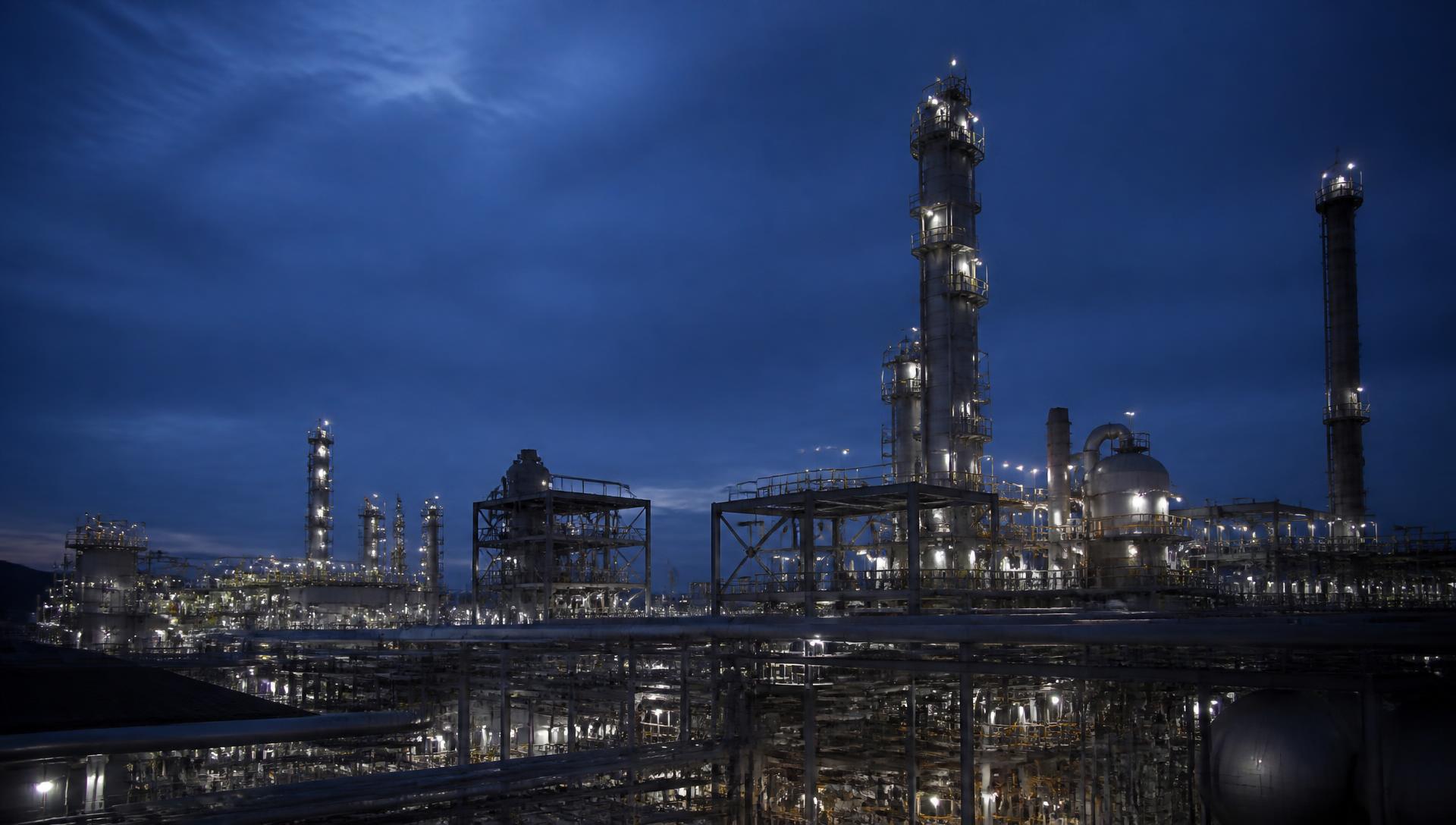 Chemical processing plant representing the supply network of RKS Polytech LLP