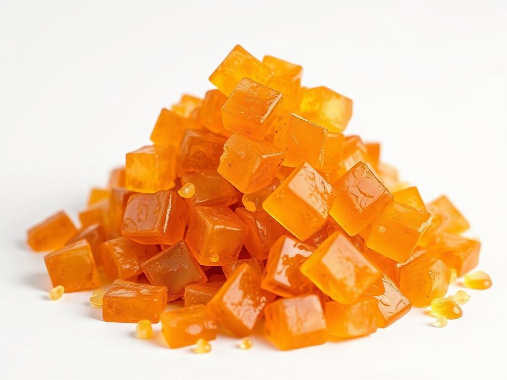 Amber rosin resin chunks tackifier
